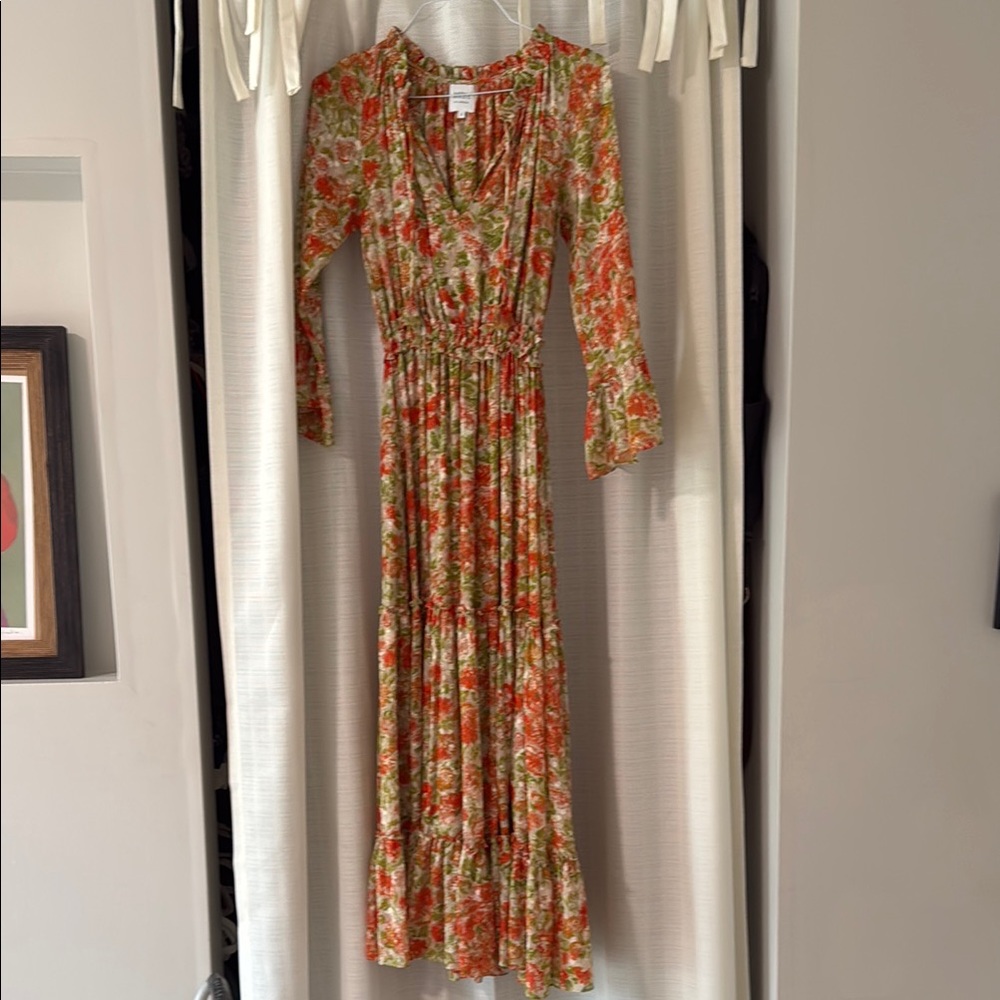 Misa LA Floral Tiered Maxi Dress Size Small